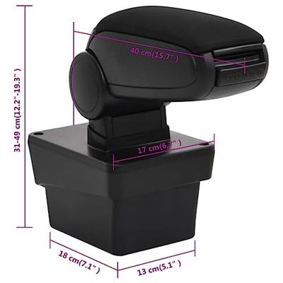 VidaXL Armsteun 17x40x(31-49) cm abs zwart