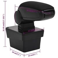 VidaXL Armsteun 17x40x(31-49) cm abs zwart - thumbnail