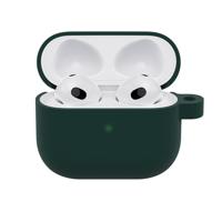 OtterBox Soft Touch-koptelefoonhoes voor AirPods 3e Gen 2021, schokbestendig, valbestendig, ultradun, kras- en krasbeschermhoes voor Apple AirPods, inclusief karabijnhaak, Donkergroen - thumbnail