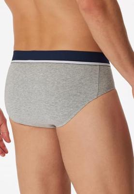 Schiesser Rio slips 95/5 rood-blauw-grijs 3-pack