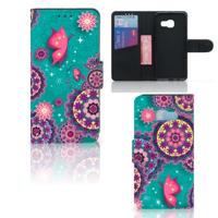 Samsung Galaxy A3 2017 Hoesje Cirkels en Vlinders - thumbnail