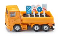 Siku 1322 truck met verkeersborden 7,7cm - thumbnail
