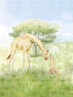 Dutch Cute Walls- Mom/Baby Giraf 212x280cm - CW6115-2 - thumbnail