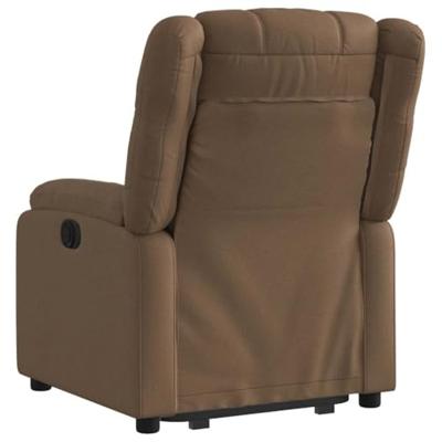 Sta-op-stoel elektrisch verstelbaar stof bruin