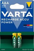 Varta NiMH Micro AAA batterij (1,2 V, 1000 mAh) 2 per pak - thumbnail