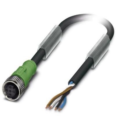 Phoenix Contact 1509513 Sensor/actuator connector, geassembleerd M12 Aantal polen (sensoren): 4 Bus, recht 15.00 m 1 stuk(s)