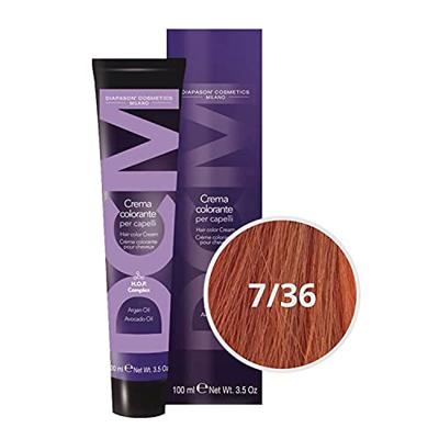 DCM Hair Color Cream 7/36 Medium Golden Copper Blond Haarverf 100ml