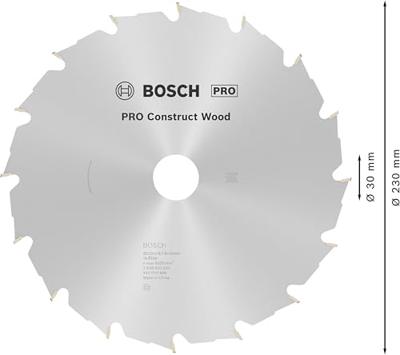 Bosch Accessoires Cirkelzaagblad Construct Wood 230 x 30 x 2,8 mm, 16 1st - 2608640635 Bosch Accessoires Cirkelzaagblad Construct Wood 230 x 30 x 2,8 mm, 16 1st - 2608640635