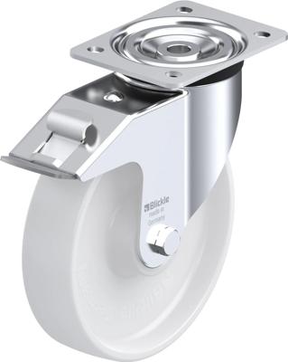 Blickle L-PO 200K-FI Zwenkwiel met rem Wieldiameter: 200 mm Draagvermogen (max.): 400 kg 1 stuk(s)