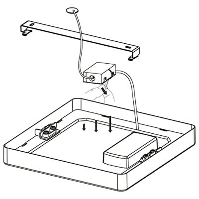 Eglo PlafonnièreZigbee Fueva-Z 21x21cm RVS - 900115