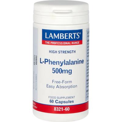 Lamberts L-Phenylalanine 500mg 60 Capsules Lamberts L-Phenylalanine 500mg 60 Capsules