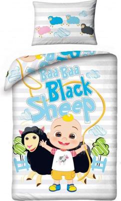 Cocomelon BABY Dekbedovertrek Baa Baa Black Sheep - 100 x 135 cm - Katoen Cocomelon BABY Dekbedovertrek Baa Baa Black Sheep - 100 x 135 cm - Katoen