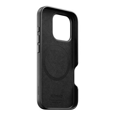 Nomad Traditional Horween lederen hoesje iPhone 16 Pro - Black Nomad Traditional Horween lederen hoesje iPhone 16 Pro - Black