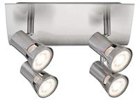 Paulmann Teja 66701 Plafondspot LED GU10 40 W Nikkel (gesatineerd) - thumbnail