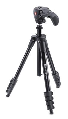 Manfrotto MKCOMPACTACN-BK Compact Action statief, zwart