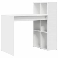 Bureau met plank Wit 108 x 55 x 103.5 cm Bewerkt hout - thumbnail