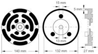 KS Tools 160.0498 Rubberen schijf (Ø x h) 140 mm x 28 mm - thumbnail