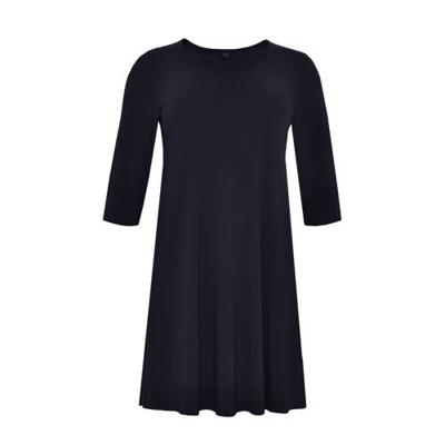 Yoek A-lijn jurk donkerblauw Yoek A-lijn jurk donkerblauw