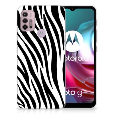 Motorola Moto G30 | G10 | TPU Hoesje | Zebra