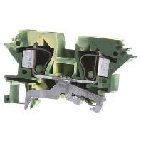 WAGO 284-607 Aardklem 10 mm Spanveer Toewijzing: Terre Groen, Geel 25 stuk(s)