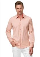Rusty Neal - Heren Overhemd - Perzik - SlimFit - Modaitalia - thumbnail