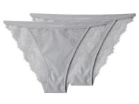 esmara Set van 2 dames slips (Zilver, L (44-46)) - thumbnail