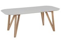 Artistiq Ovale Eettafel 'Ravi' 200 x 90cm, kleur Grijs - thumbnail