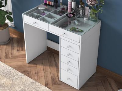 Make-up tafel JESSIE 7 lades wit Make-up tafel JESSIE 7 lades wit
