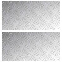 VidaXL Trap tread rechthoekig 2 pcs zilver 60 x 30 cm aluminium - thumbnail