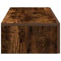 Wandschap met lades 80x33x17 cm bewerkt hout gerookt eikenkleur - thumbnail