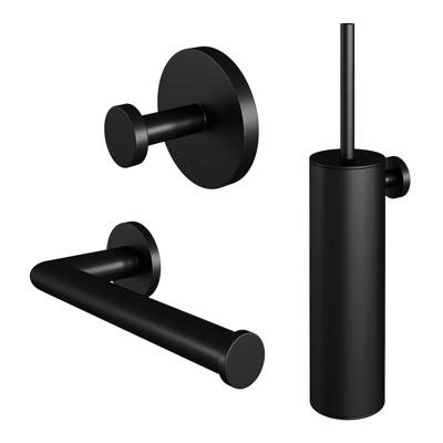 Toiletaccessoire Set Brauer Black 3-in-1 met PVD coating Mat Zwart Toiletaccessoire Set Brauer Black 3-in-1 met PVD coating Mat Zwart