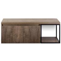 Frozen 3D Badmeubelset 120 cm - Greeplijst in Kleur - Zwart Frame - Wastafelbovenblad Charleston - thumbnail