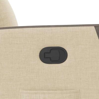 Sta-op-stoel verstelbaar stof crèmekleurig