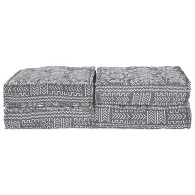 VidaXL Modulair bank 2 pcs lichtgrijs 140 x 70 x 36 cm stof VidaXL Modulair bank 2 pcs lichtgrijs 140 x 70 x 36 cm stof