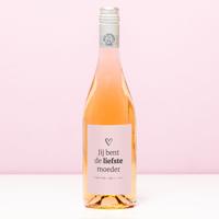 Wijnfles Dankjewel Jij Bent De Liefste - Rosé (Blush Rosé) - thumbnail