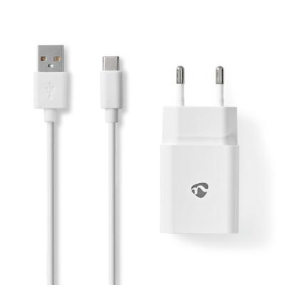 Thuislader | 2,4 A | Losse Kabel | USB-C | Wit