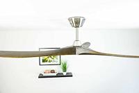 CasaFan ECO GENUINO 180 BN-NB Plafondventilator 30 W (Ø x h) 1800 mm x 290 mm Chroom Met afstandsbediening, Met wintermodus - thumbnail