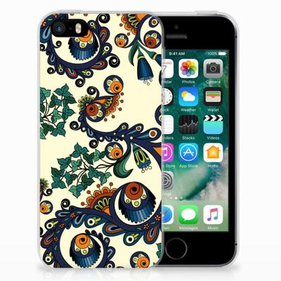Siliconen Hoesje Apple iPhone SE | 5S Barok Flower Siliconen Hoesje Apple iPhone SE | 5S Barok Flower