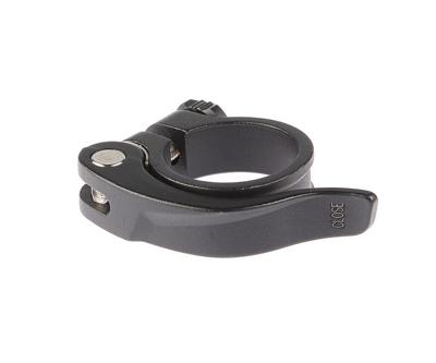 TranzX zadelpenklem met snelspanner 31.8ø zwart op kaart