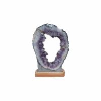 Ruwe Ring van Amethist op Voet (7 kg) - thumbnail