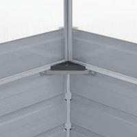 VidaXL Tuinkas 100x100x77 cm gegalvaniseerd staal groen - thumbnail