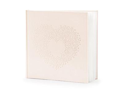 Gastenboek Lichtroze Hartje
