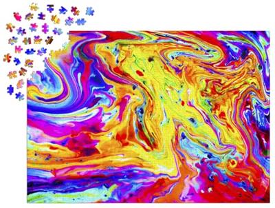 Rainbow Marble Puzzel 1000 Stukjes