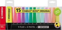 Markeerstift stabilo boss bureauset 70/15 15st ass | 5 stuks - thumbnail