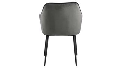 Bendt Eetkamerstoel 'Loren' Velvet, kleur Dark Grey