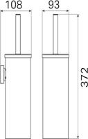 Haceka Kosmos Toiletborstelset - wandmodel - geborsteld RVS 1208604 - thumbnail