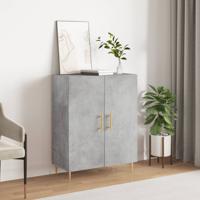 Dressoir 69,5x34x90 cm bewerkt hout betongrijs - thumbnail