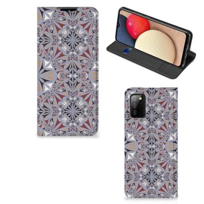 Samsung Galaxy M02s | A02s | Standcase | Flower Tiles Samsung Galaxy M02s | A02s | Standcase | Flower Tiles