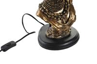 Bureaulamp DKD Home Decor Zwart Gouden Polyester Hars Afrikaanse (31 x 31 x 58 cm) - thumbnail