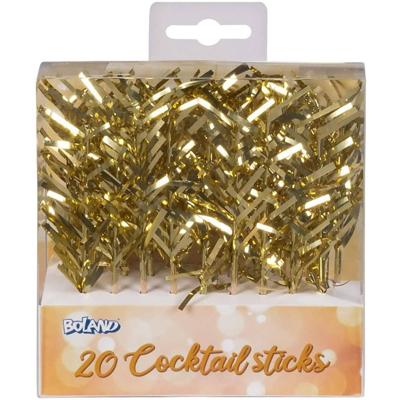 Gouden Cocktailprikkers Folie (20st)